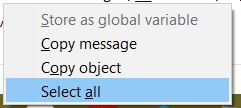 Firefox select all
