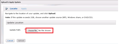 Upload and Apply Update