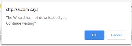 Wizard Not Downloaded Yet