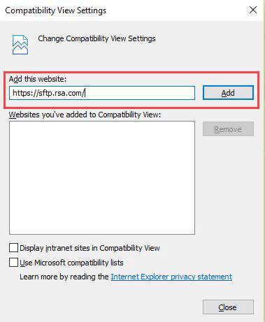 Compatibility View A