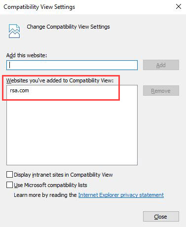 Compatibility View B