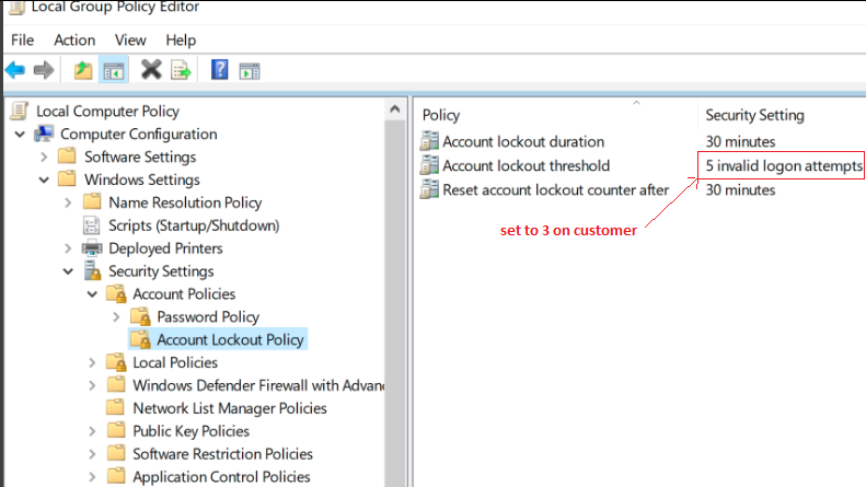Windows Account Lock