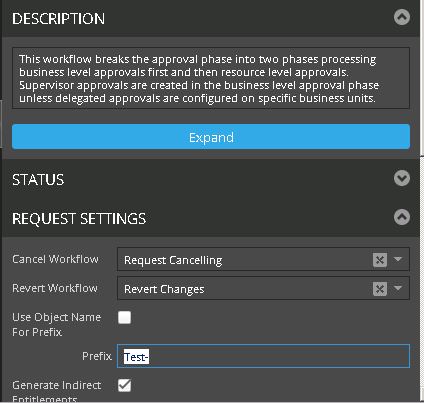 Prefix Option in Request Workflow