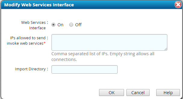 WebService Config