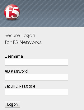 F5 BIG IP APM 14.1 Shared Logon Page Configuration RSA Ready