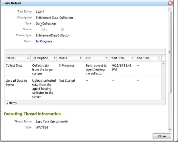 Collection stuck on Data Collection