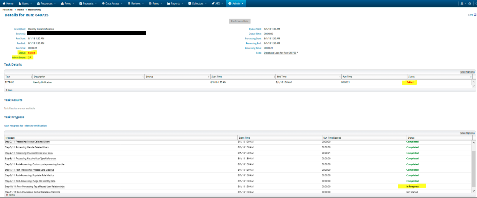 Unification failing with ORA00904 "B"."AVAILABILITY_STATUS" invalid