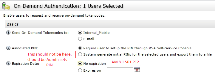 System PIN