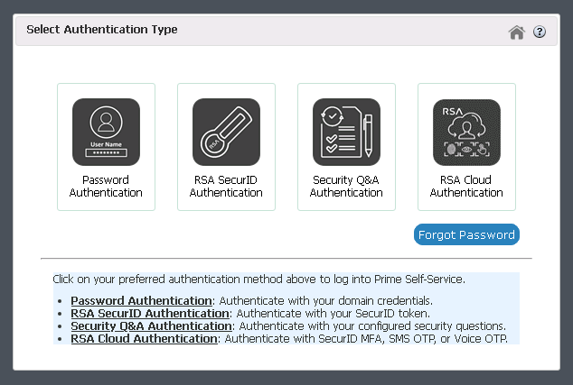 How To Hide Or Show Authentication Method Tiles On The Securid Access