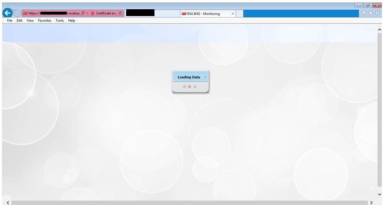 Unable to view Admin > Monitoring tab